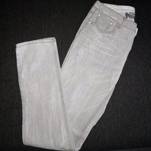 Nine Days Gray Distressed Jeans